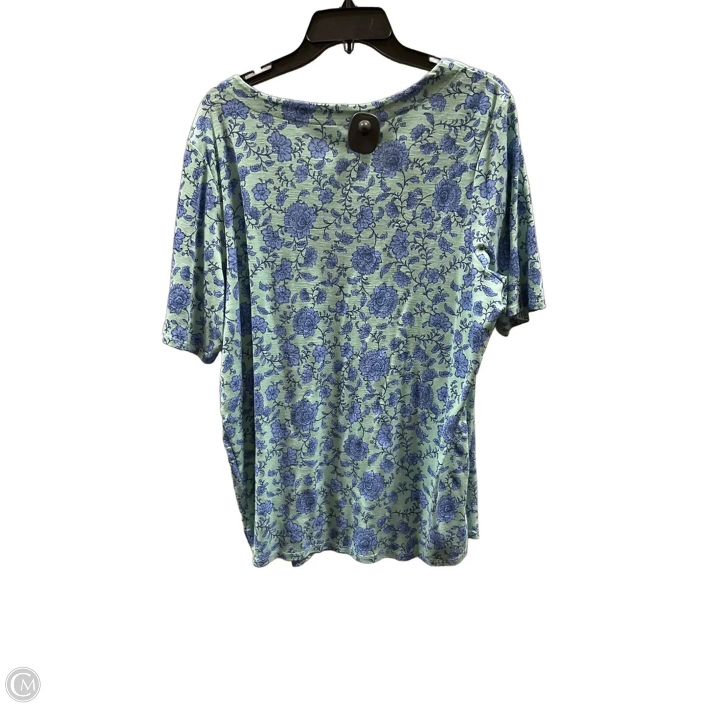 Top Short Sleeve Basic By J. Jill In Teal, Size: 2x