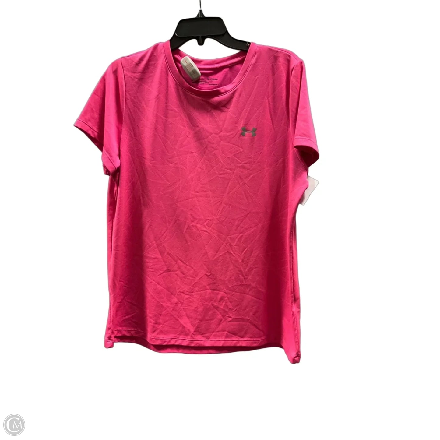 Athletic Top Short Sleeve By Under Armour In Pink, Size: Xl