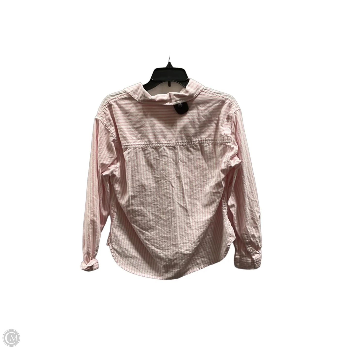 Blouse Long Sleeve By Beachlunchlounge In Striped Pattern, Size: S