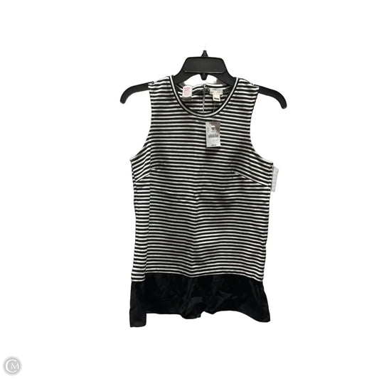 Top Sleeveless By J. Crew In Striped Pattern, Size: Xxs