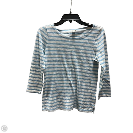 Top 3/4 Sleeve Basic By J. Crew In Striped Pattern, Size: Xs