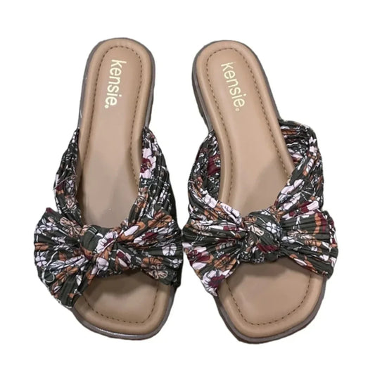 Sandals Flats By Kensie In Floral Print, Size: 6.5