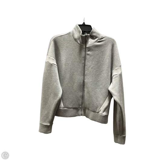 Athletic Jacket By Spanx In Grey, Size: L