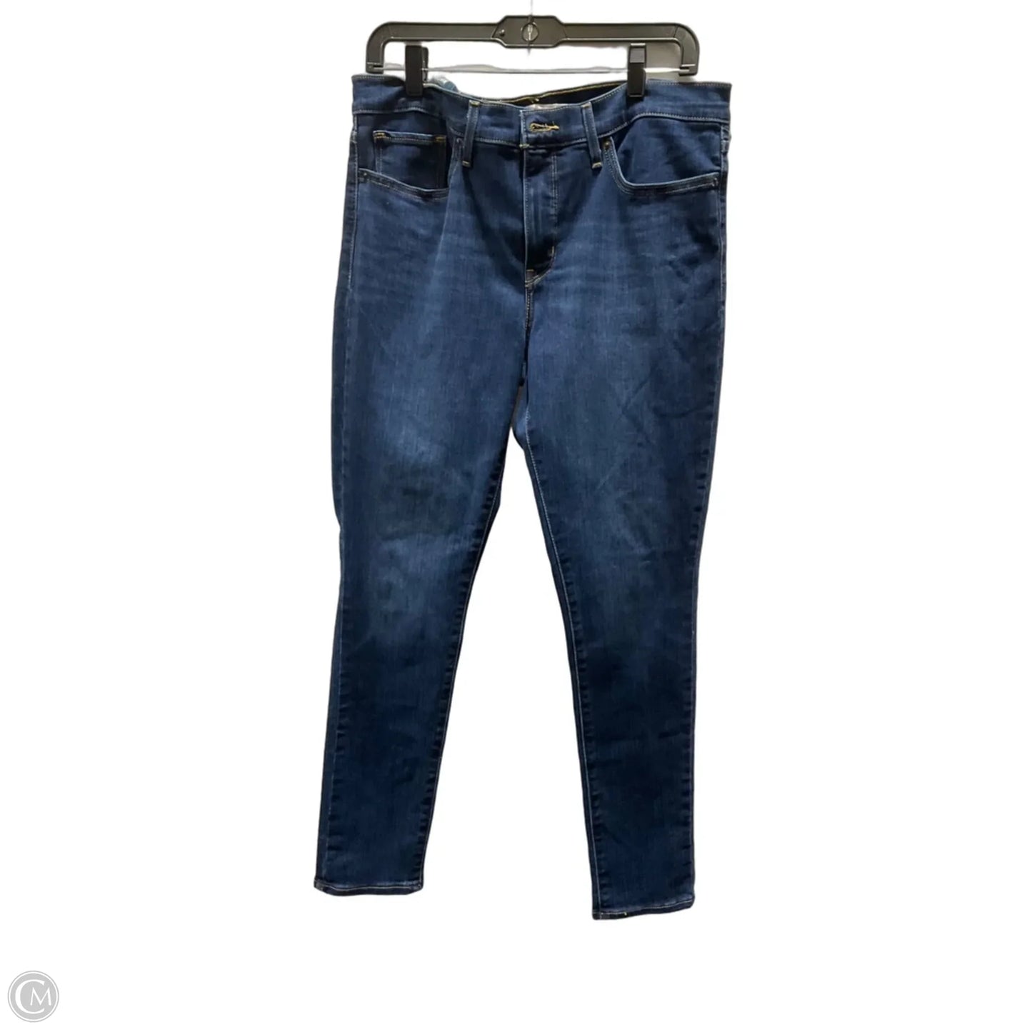 Jeans Skinny By Levis In Blue Denim, Size: 8