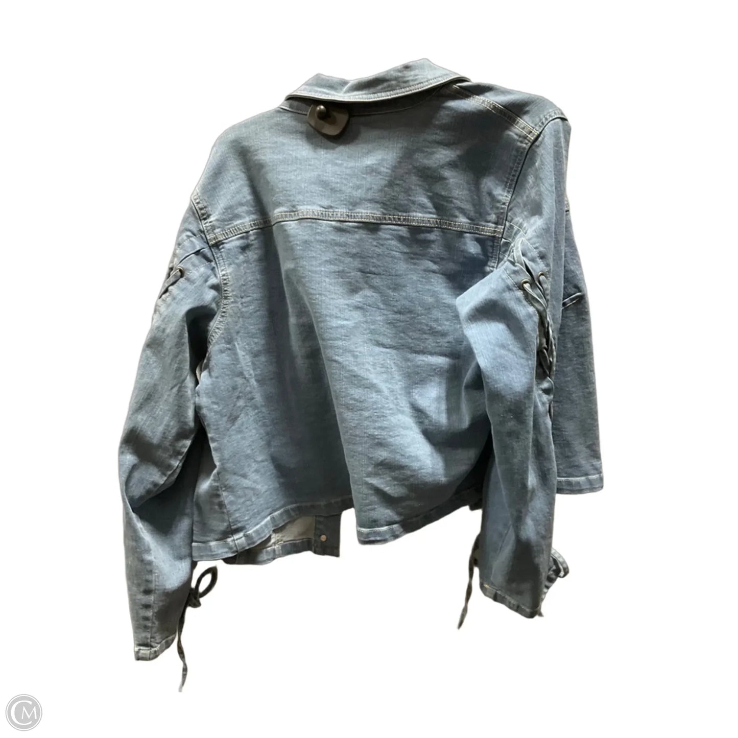 Jacket Denim By Ashley Stewart In Blue Denim, Size: L
