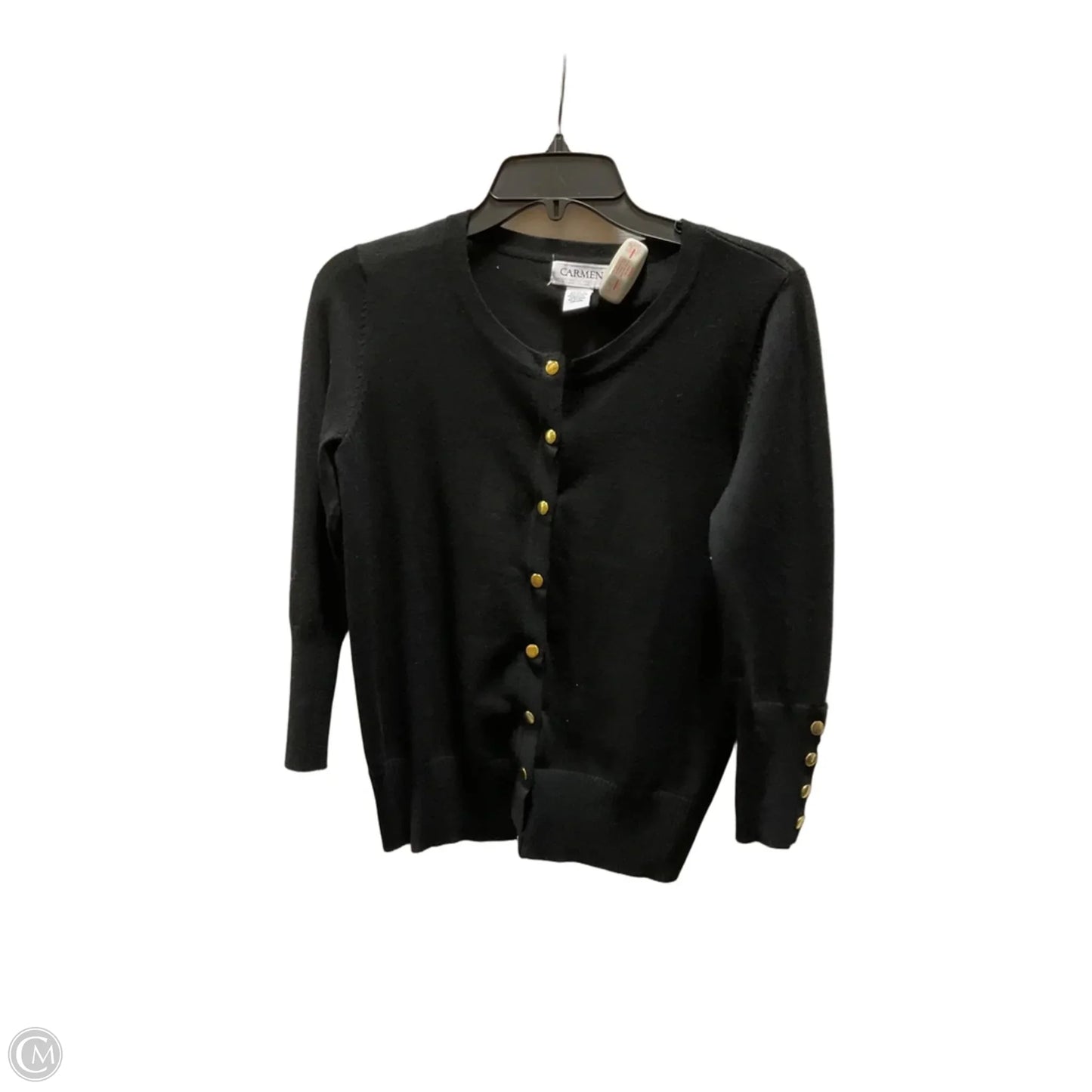 Cardigan By Carmen By Carmen Marc Valvo In Black, Size: Xs