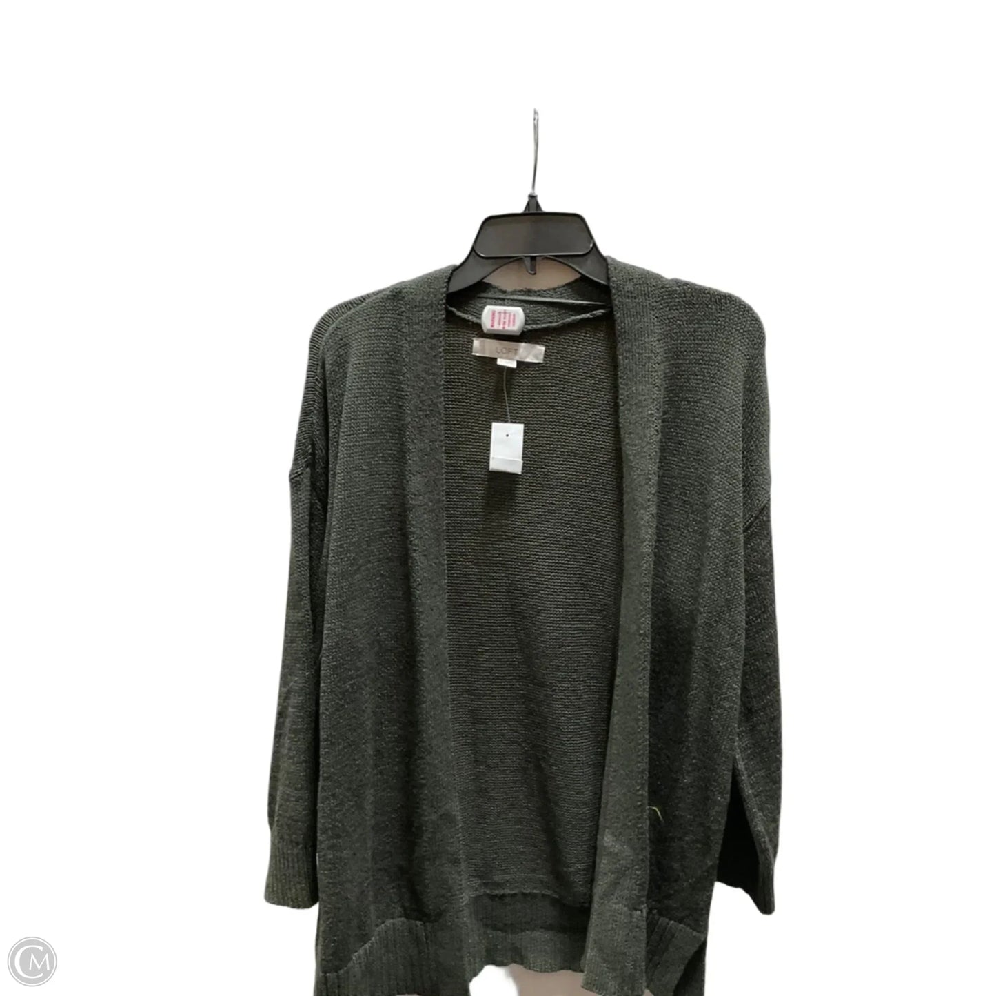 Sweater Cardigan By Loft In Green, Size: M