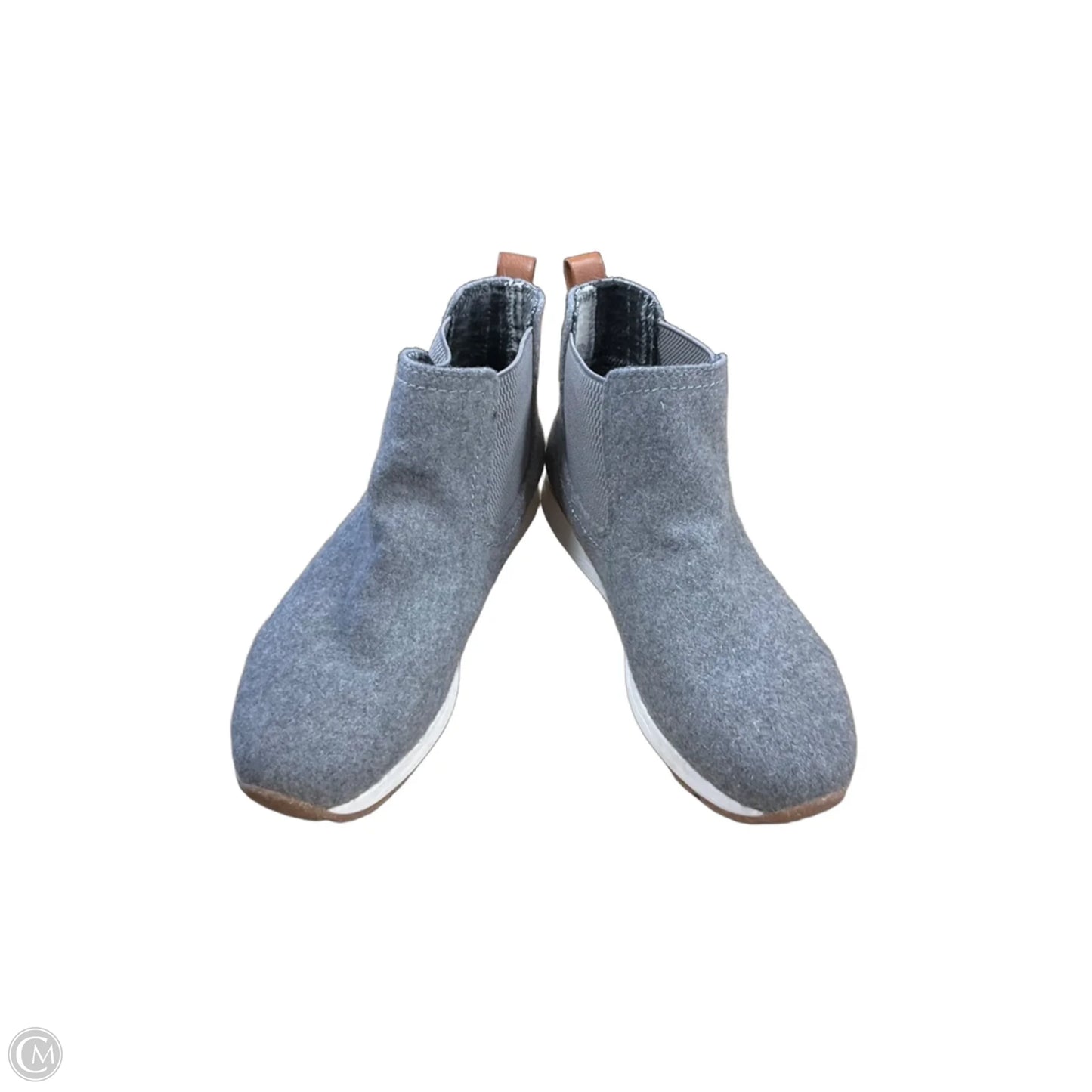 Boots Ankle Flats By Boc In Grey, Size: 8