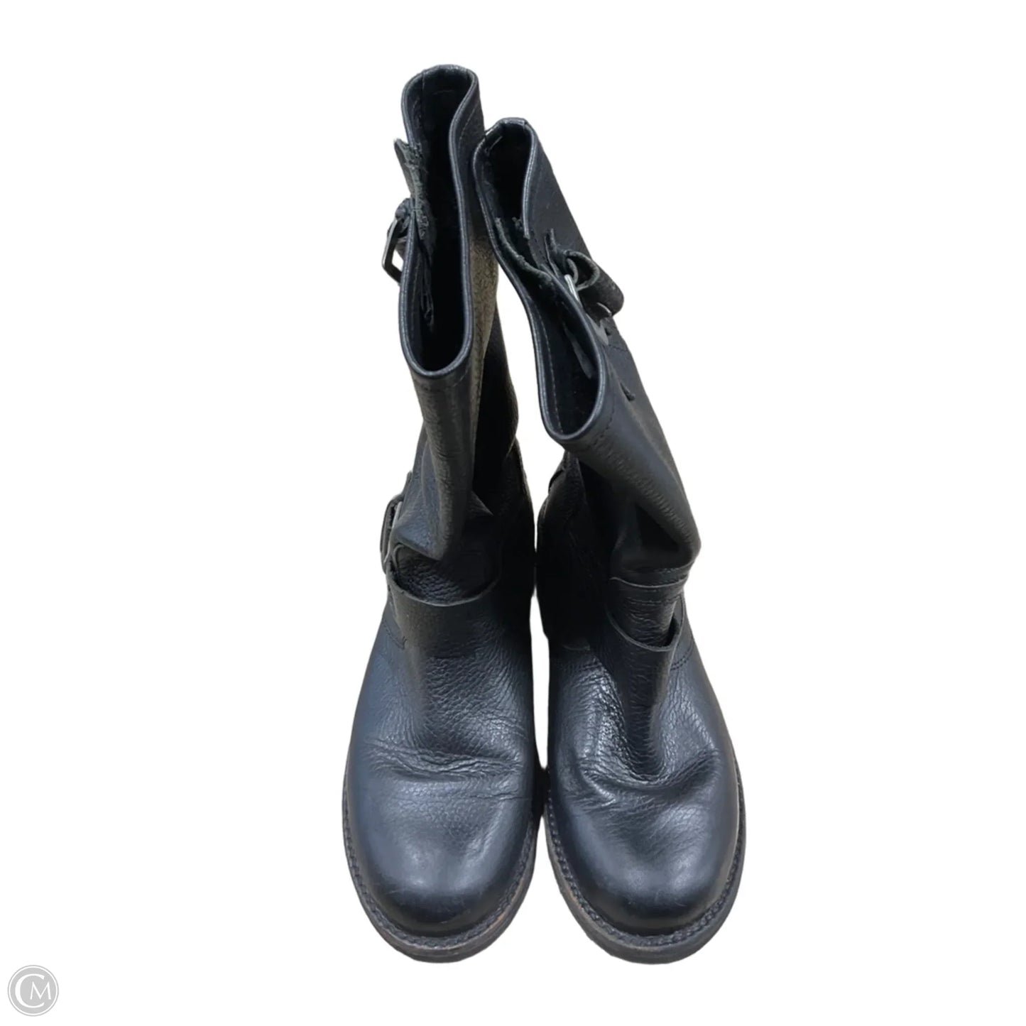 Boots Mid-calf Flats By Cmb In Black, Size: 9