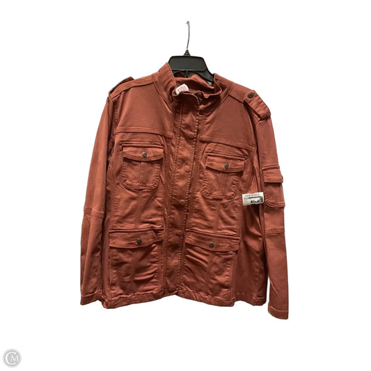 Jacket Other By Kensie In Orange, Size: 1x