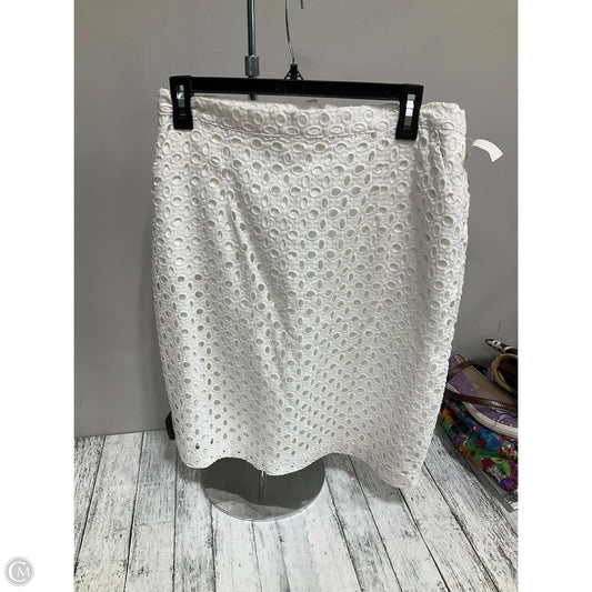 Skirt Midi By Cremieux In White, Size: 12