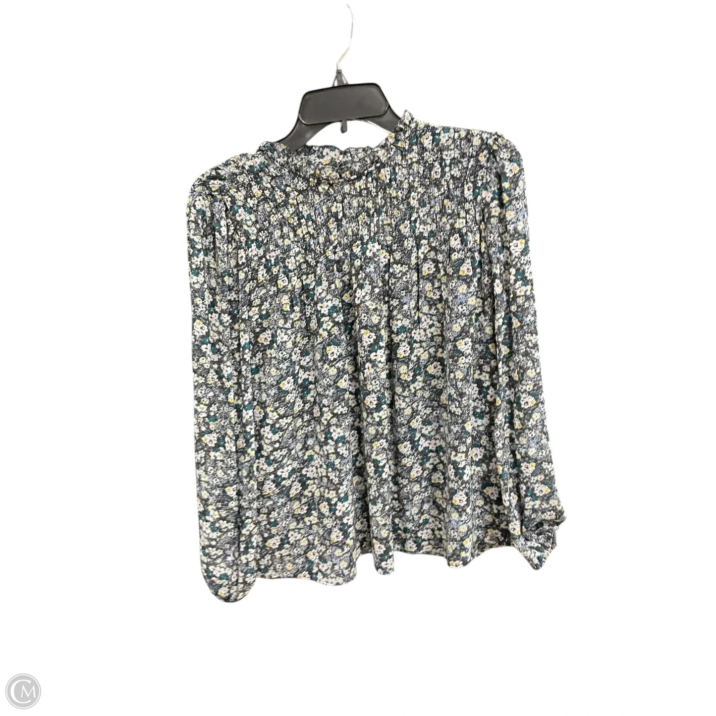Top Long Sleeve By Banana Republic In Floral, Size: Xs