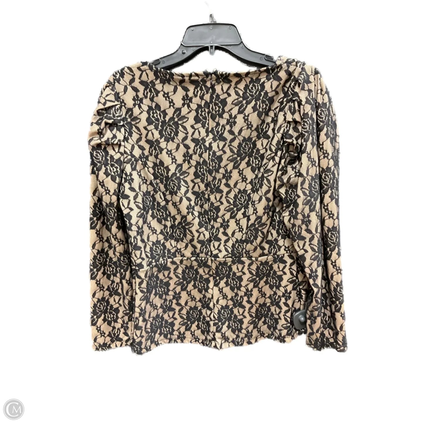 Top Long Sleeve By Ashley Stewart In Black, Size: L