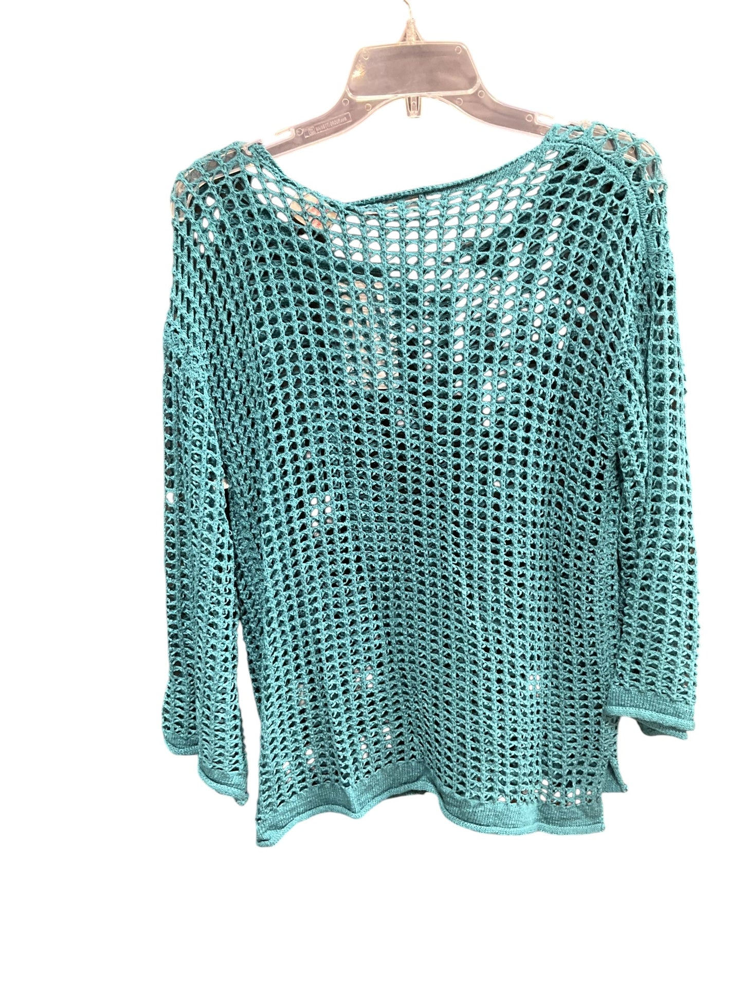 Sweater By Clothes Mentor In Teal, Size: M