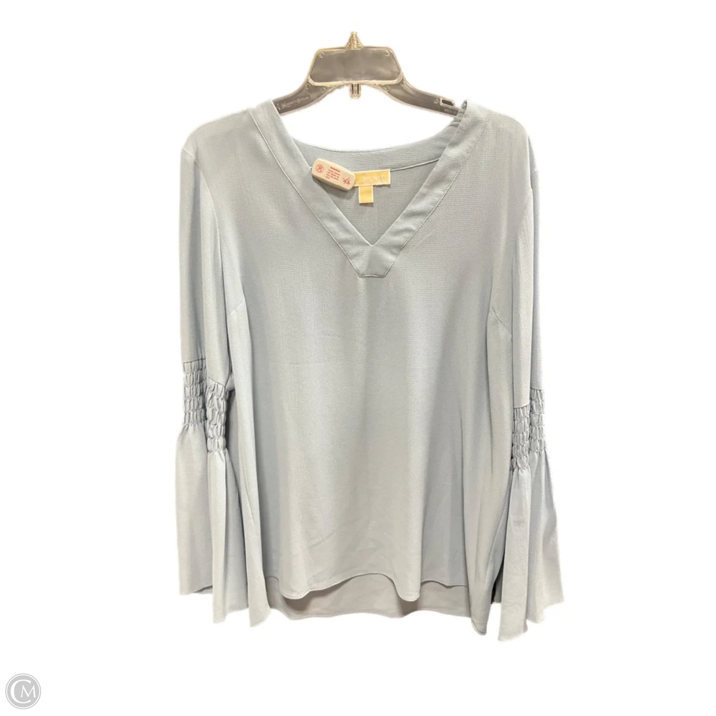 Top Long Sleeve By Michael By Michael Kors In Blue, Size: L