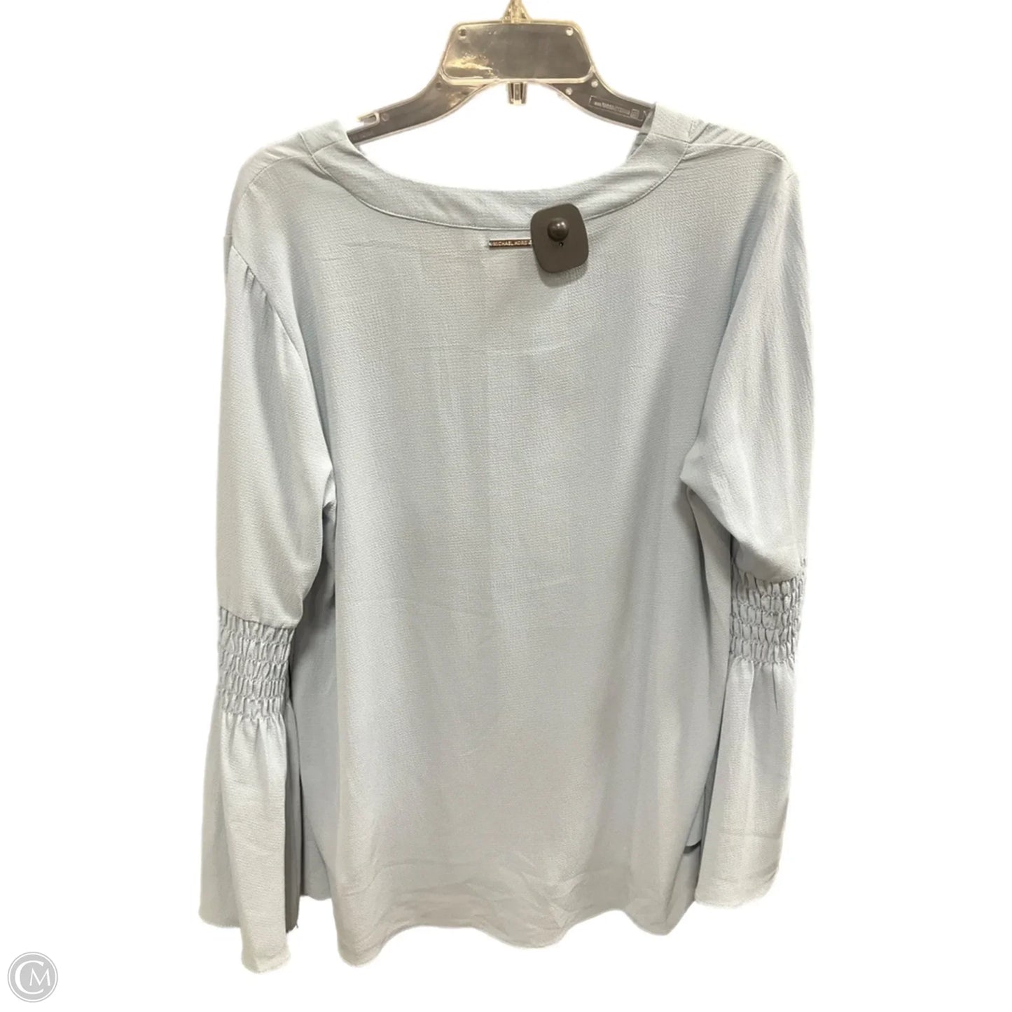 Top Long Sleeve By Michael By Michael Kors In Blue, Size: L