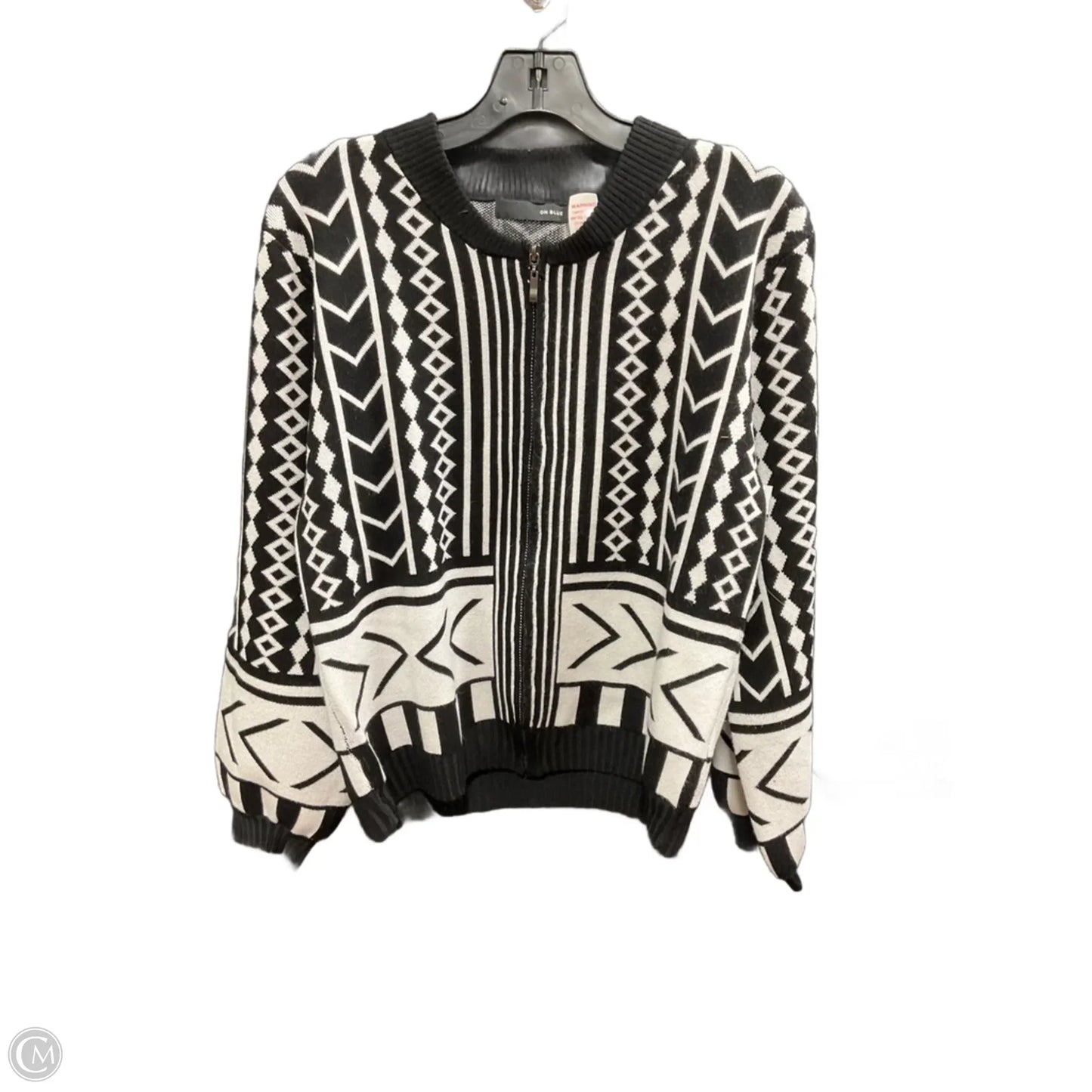 Cardigan By Cmc In Black & White, Size: L