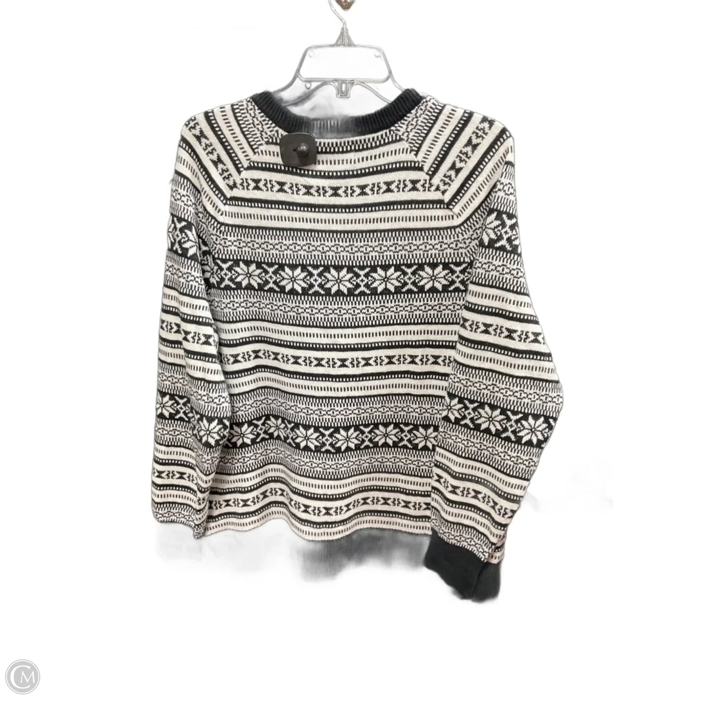 Sweater By Old Navy In Black & Cream, Size: Xl