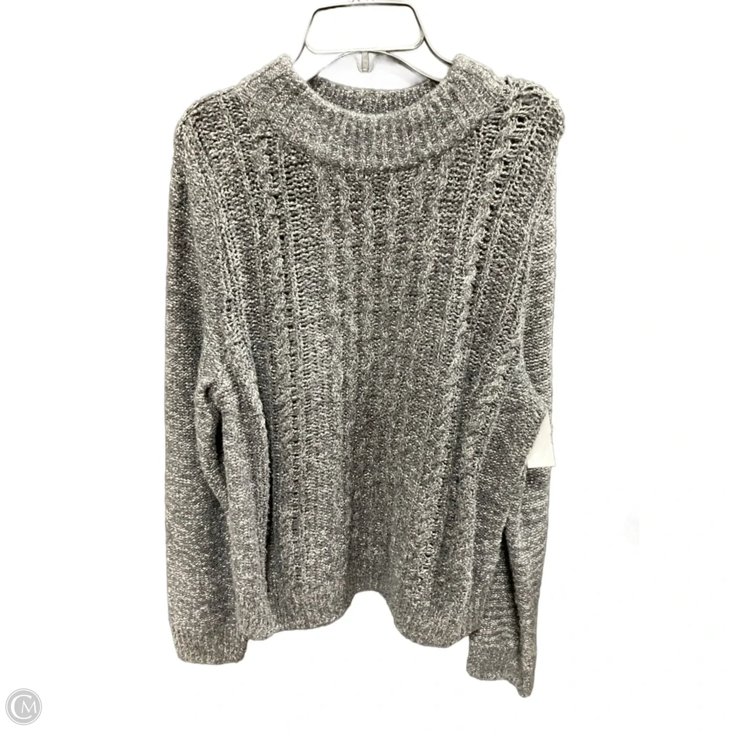Sweater By Tommy Hilfiger In Grey, Size: M