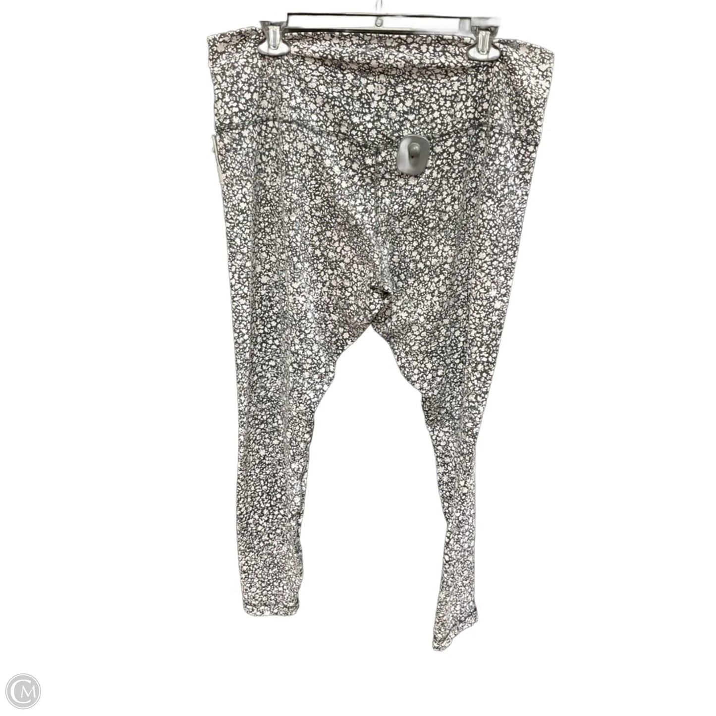 Athletic Leggings By Lululemon In Black & White, Size: 18