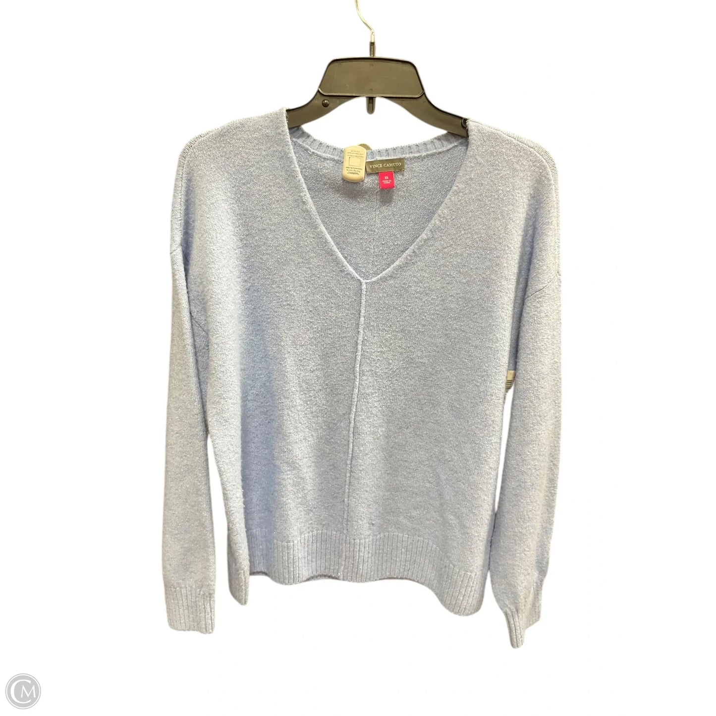 Top Long Sleeve By Vince Camuto In Blue, Size: Xs