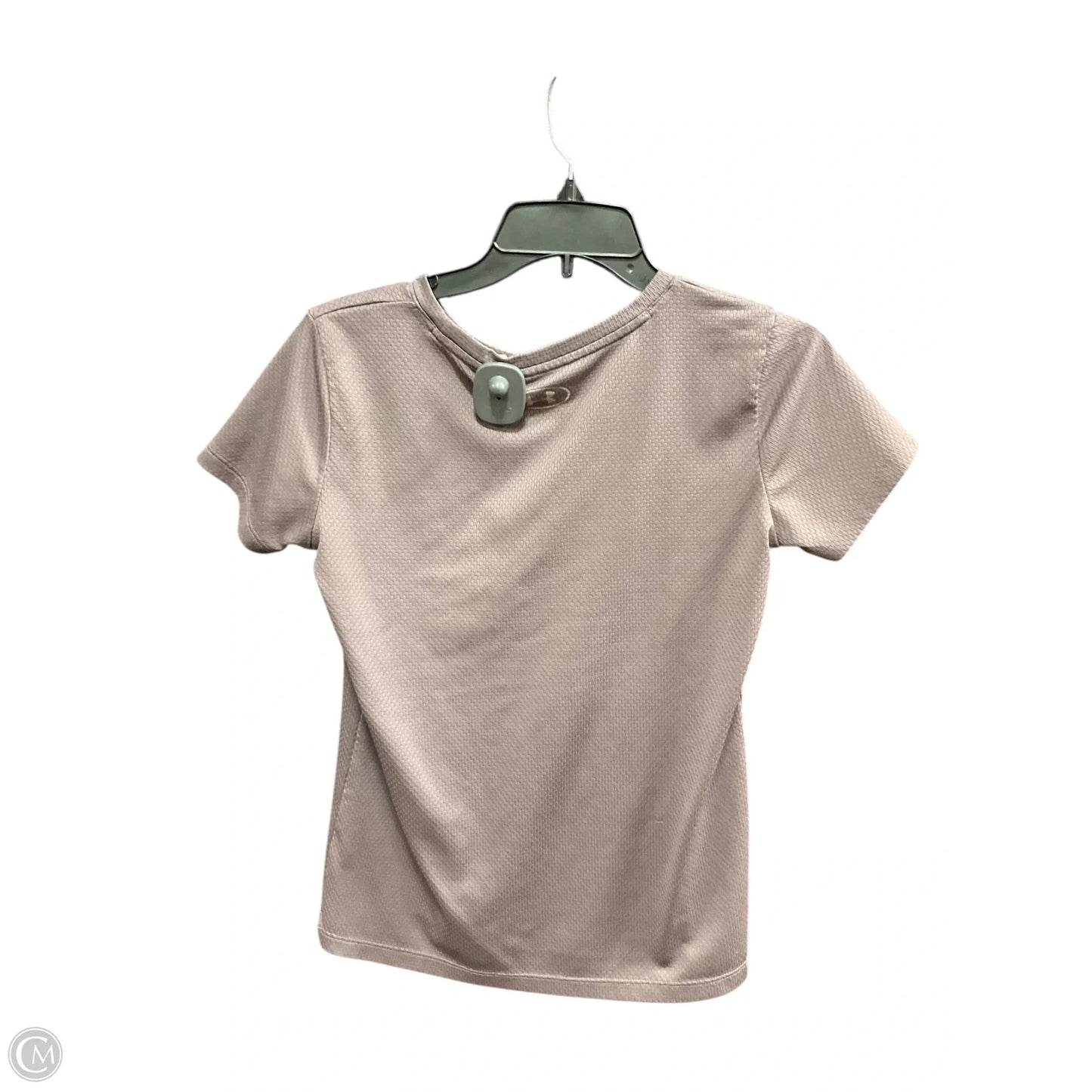 Athletic Top Short Sleeve By Under Armour In Mauve, Size: Xs