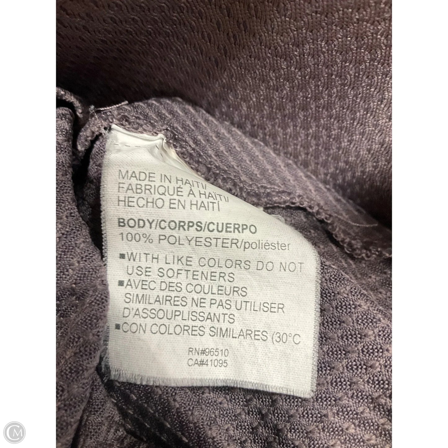 Athletic Top Short Sleeve By Under Armour In Mauve, Size: Xs