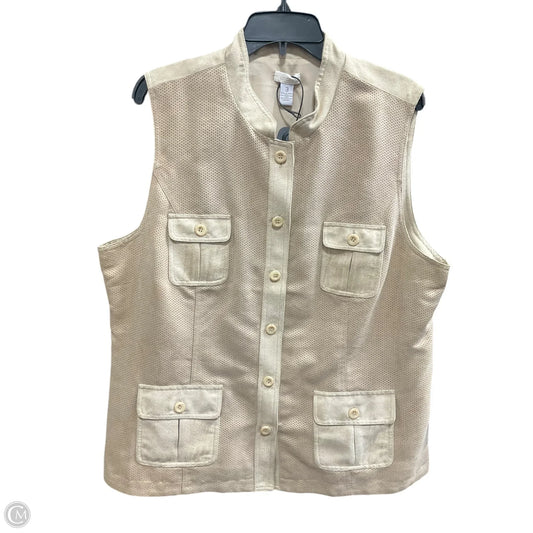 Vest Other By Chicos In Beige, Size: Xl