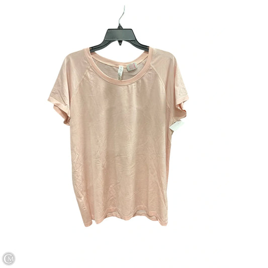 Athletic Top Short Sleeve By Lululemon In Pink, Size: 20