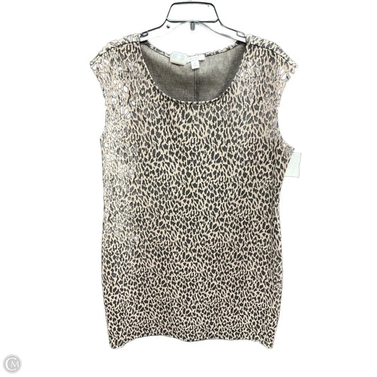 Dress Casual Midi By Nine West In Animal Print, Size: Xl
