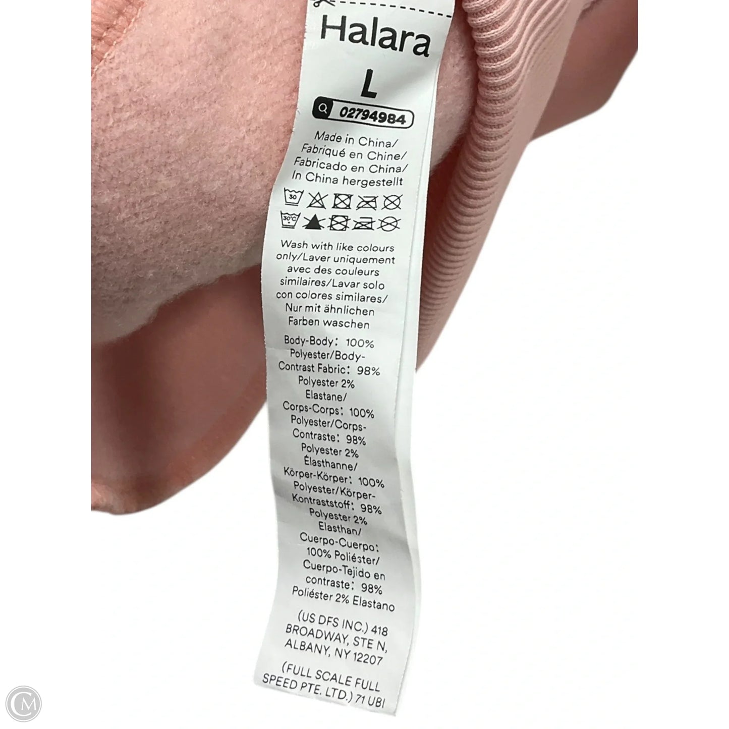 Athletic Top Long Sleeve Crewneck By Halara In Pink, Size: L