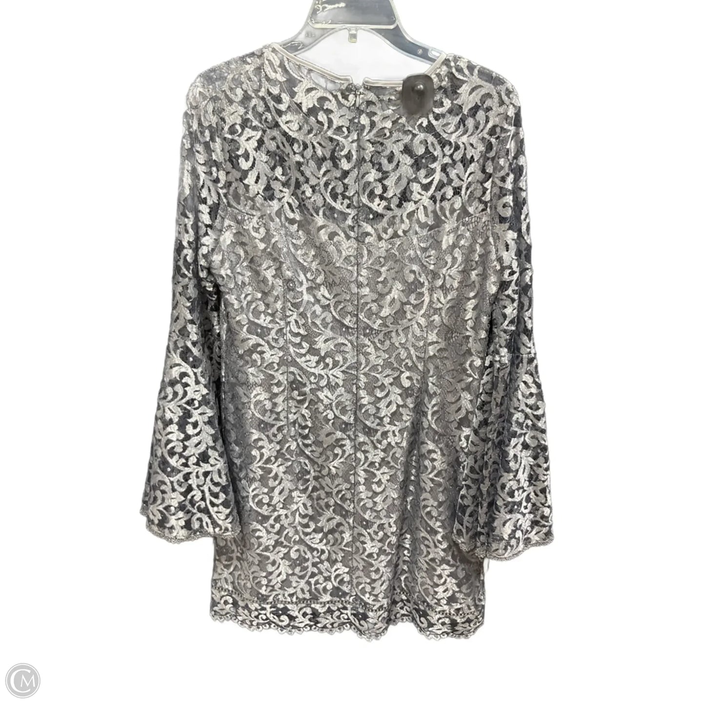 Dress Party Short By White House Black Market In Silver, Size: 12