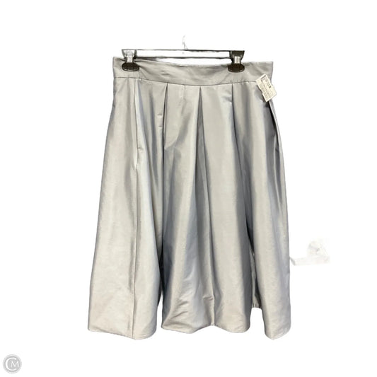Skirt Midi By White House Black Market In Silver, Size: 10