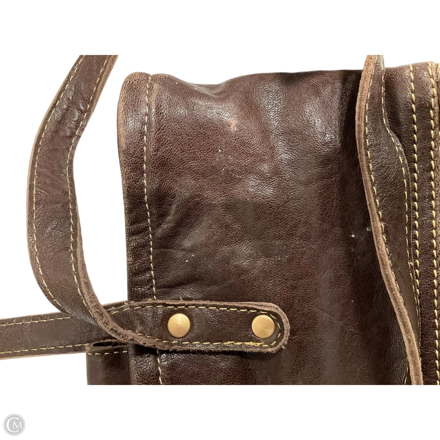 Handbag Leather By Myra, Size: Medium