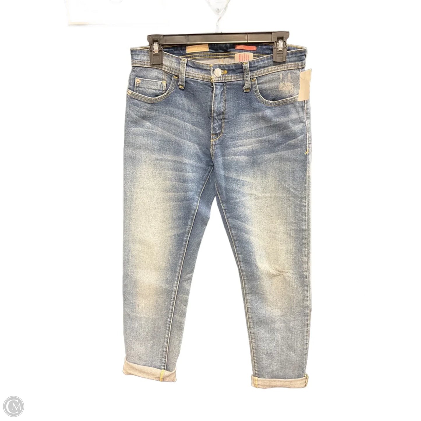 Jeans Straight By Pilcro In Blue Denim, Size: 4
