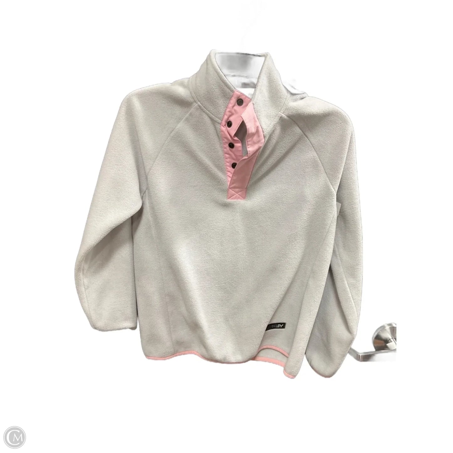 Athletic Top Long Sleeve Collar By Oakley In Blue, Size: Xs