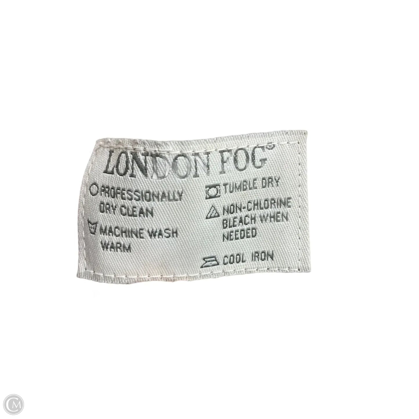 Coat Trench Coat By London Fog In Brown, Size: 8