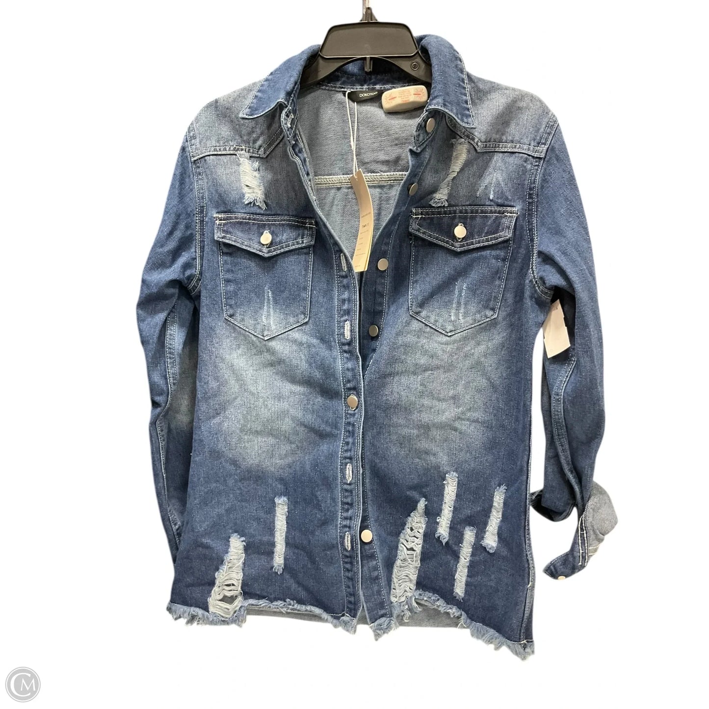 Jacket Denim By Dokotoo In Blue Denim, Size: S