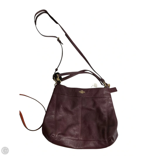 Crossbody Designer By Coach, Size: Medium