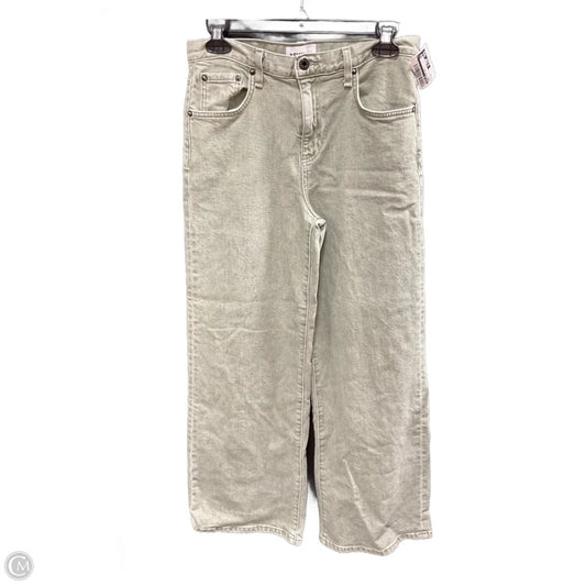 Jeans Wide Leg By Askk Ny In Green, Size: 6