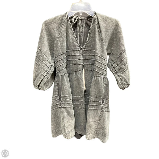 Top Long Sleeve By Mustard Seed In Grey, Size: S
