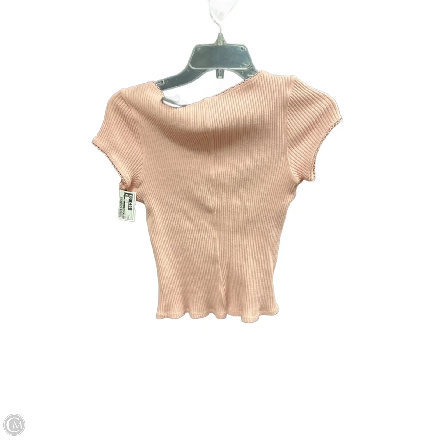 Top Short Sleeve By Free People In Pink, Size: S