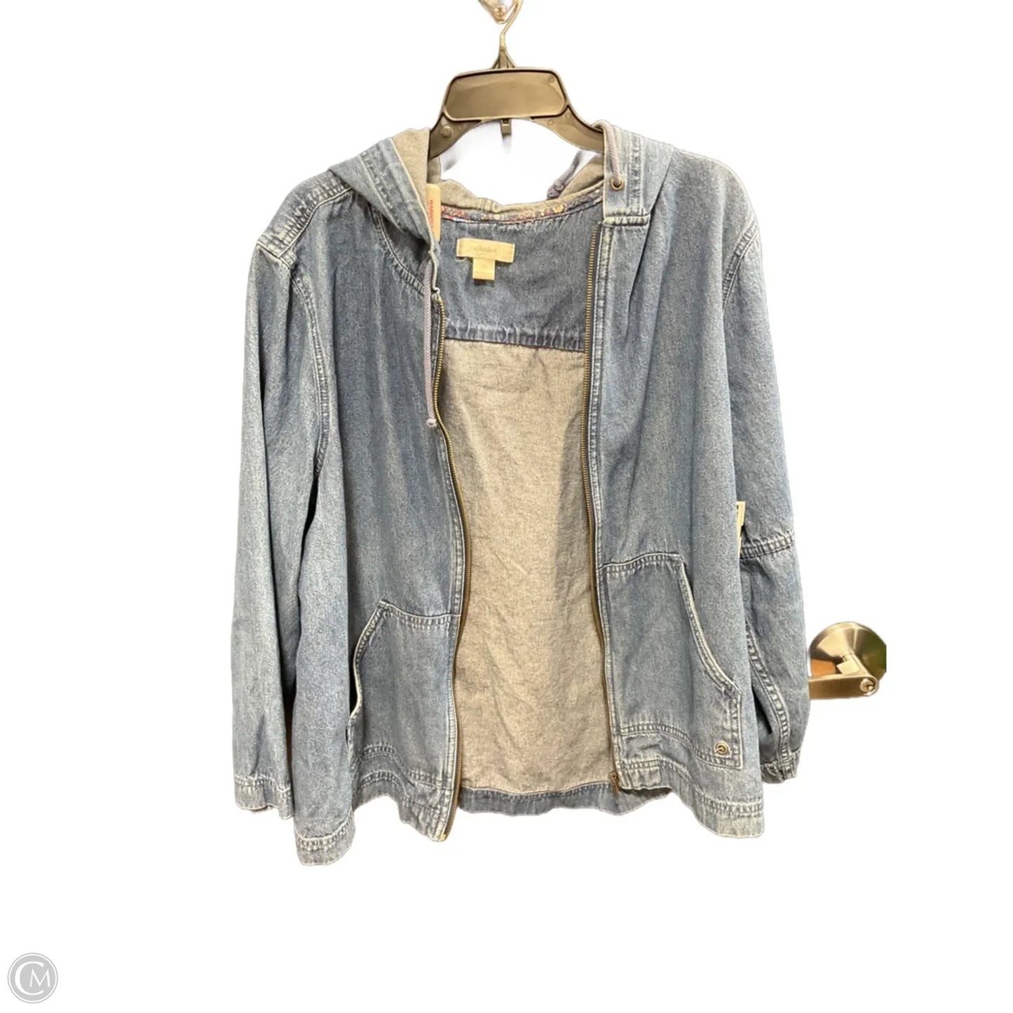 Jacket Denim By Cj Banks In Blue Denim, Size: 2x