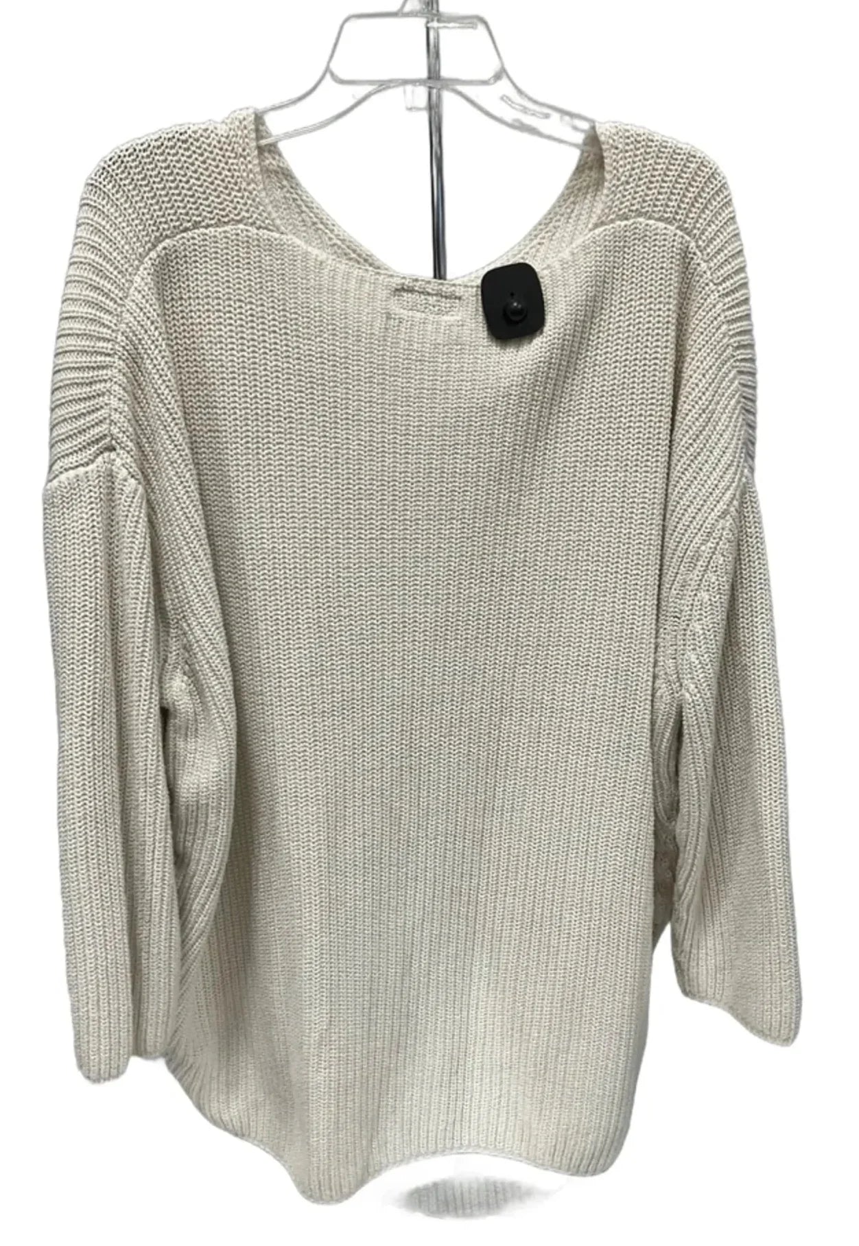 Top Long Sleeve By Urban Outfitters In Cream, Size: S