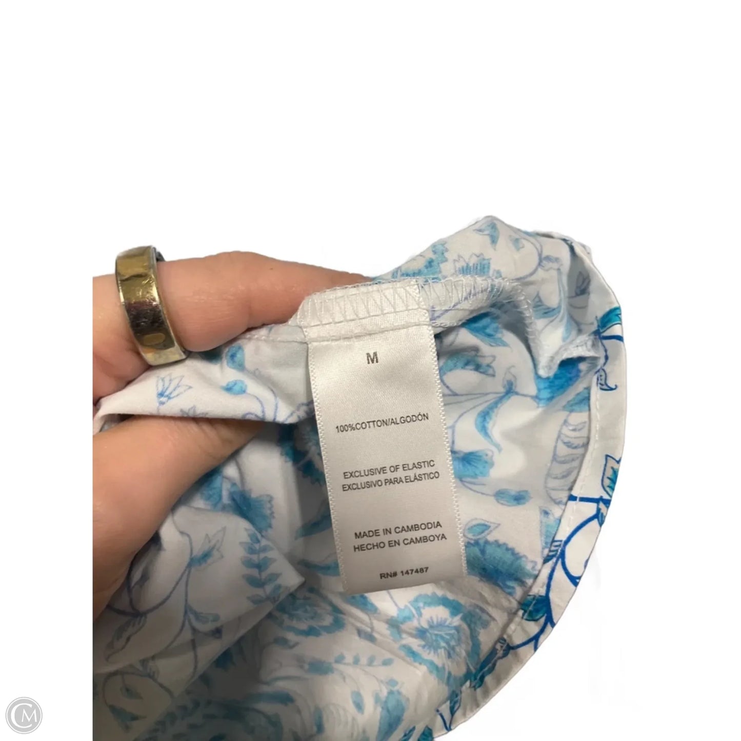 Dress Casual Maxi By Draper James In Blue & White, Size: M