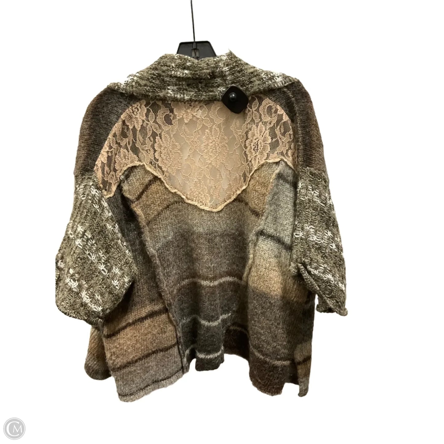 Cardigan By Bke In Green & Grey, Size: S