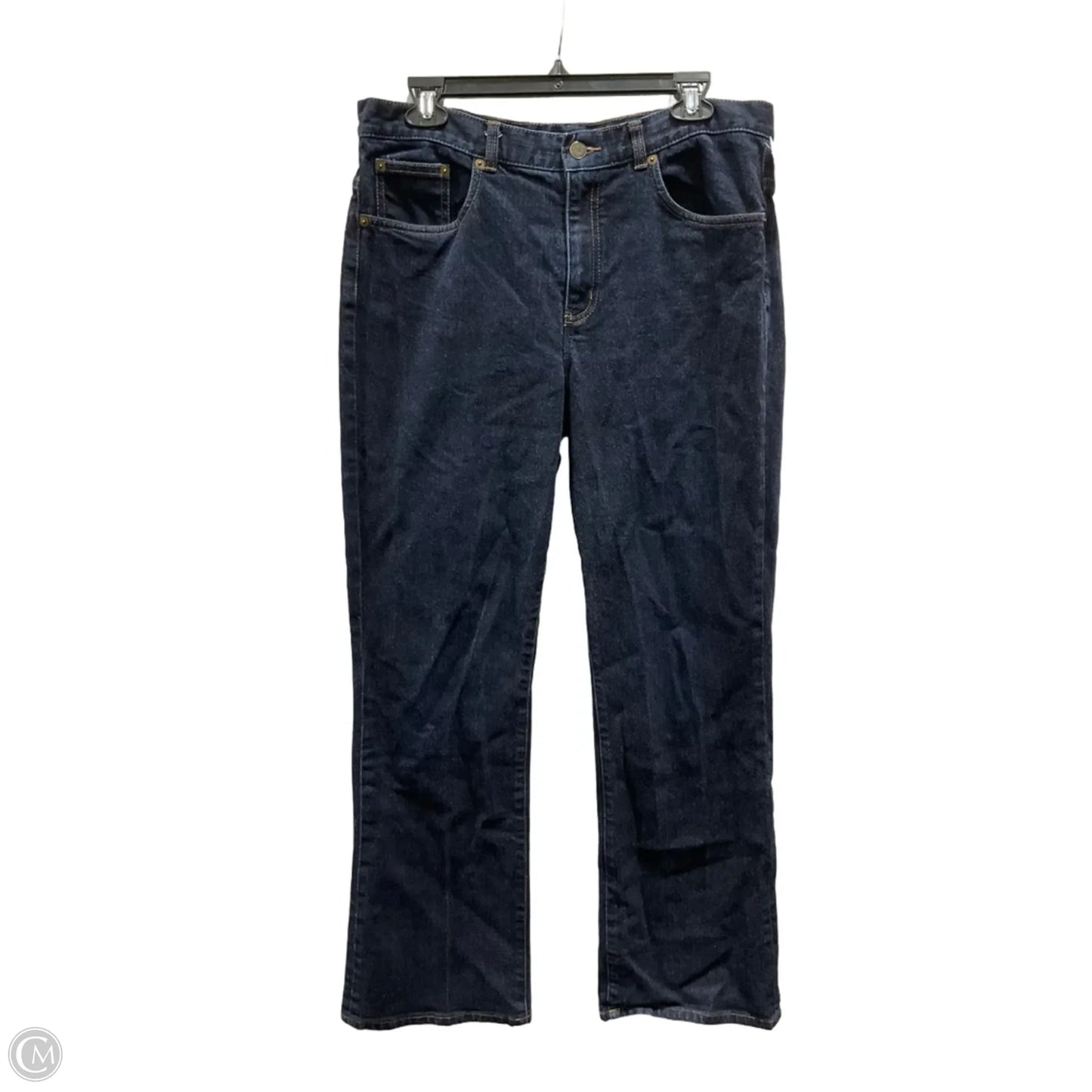 Jeans Boot Cut By Lauren By Ralph Lauren In Blue Denim, Size: 12