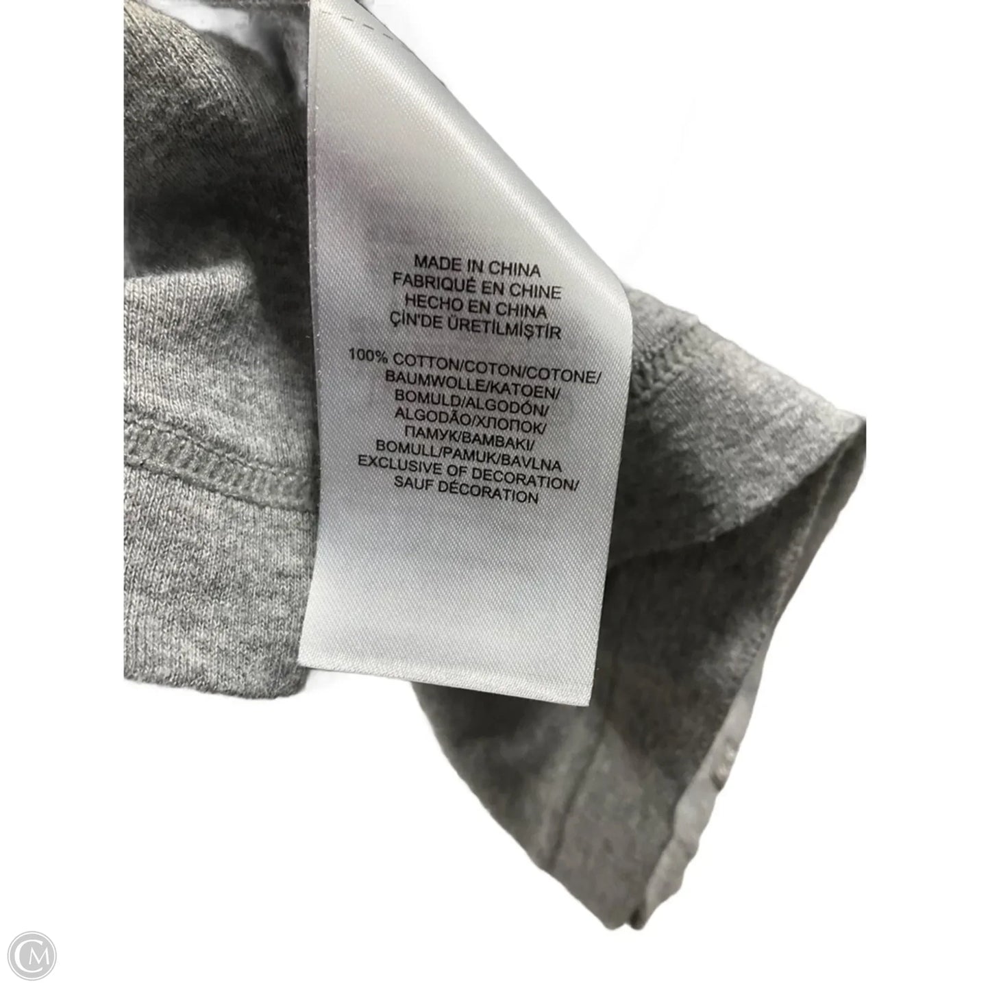 Top Long Sleeve By Lauren By Ralph Lauren In Grey, Size: M