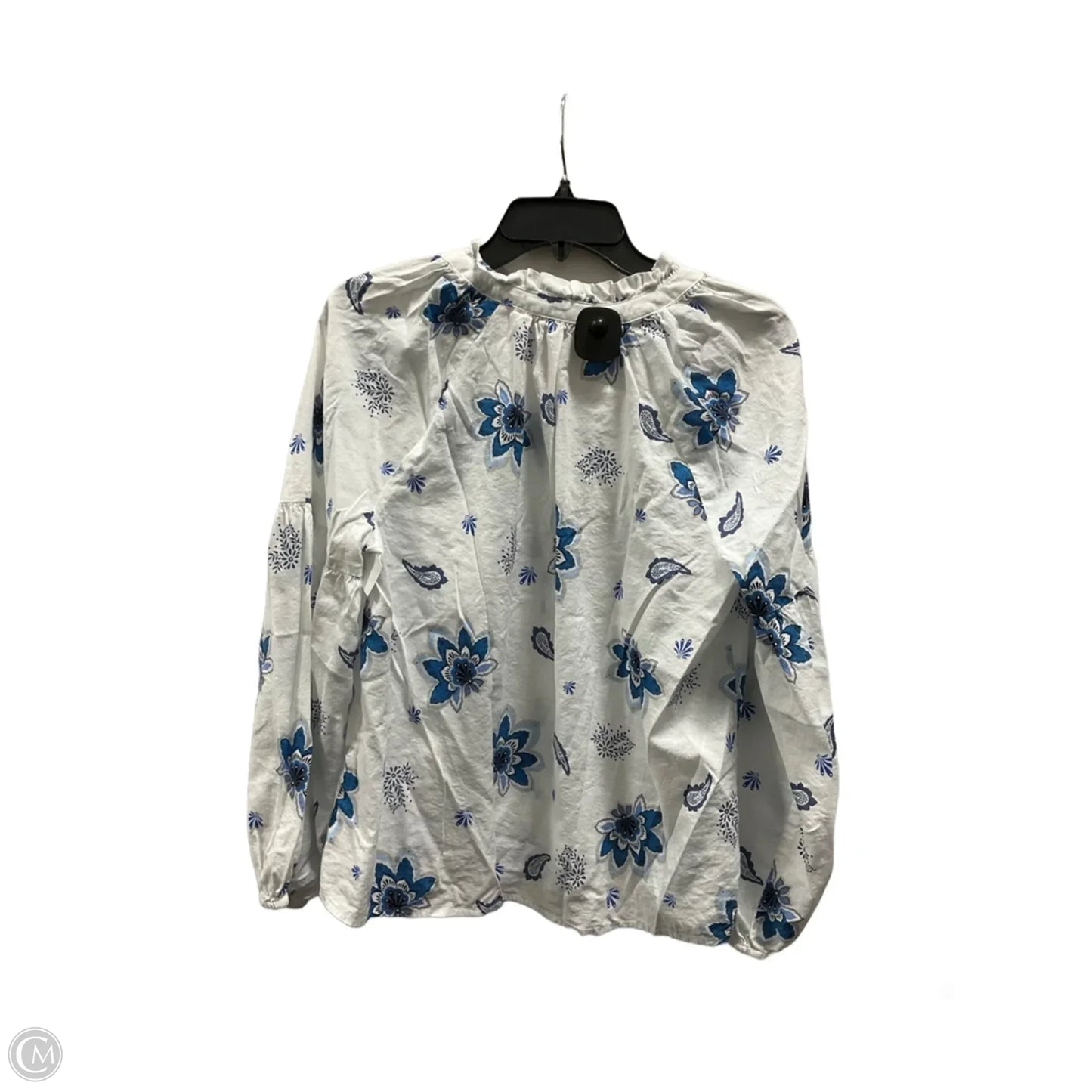 Top Long Sleeve By Loft In Floral Print, Size: M