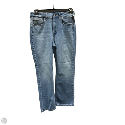 Jeans Straight By Calvin Klein In Blue Denim, Size: 8